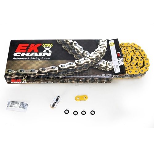 EK Chain 530 ZVX3 120 Links/Gold Side Plates/11,100 psi Tensile Strength