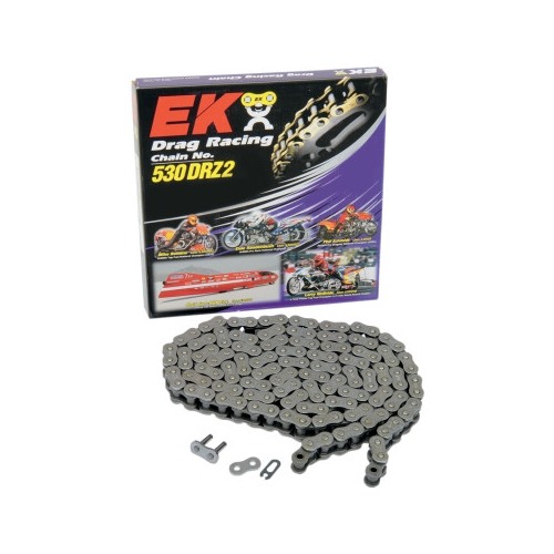 EK Chain DRZ-2 530 Pitch 120 Links Non O-Ring Pro Stock Drag Racing 11,500 Tensile Strength