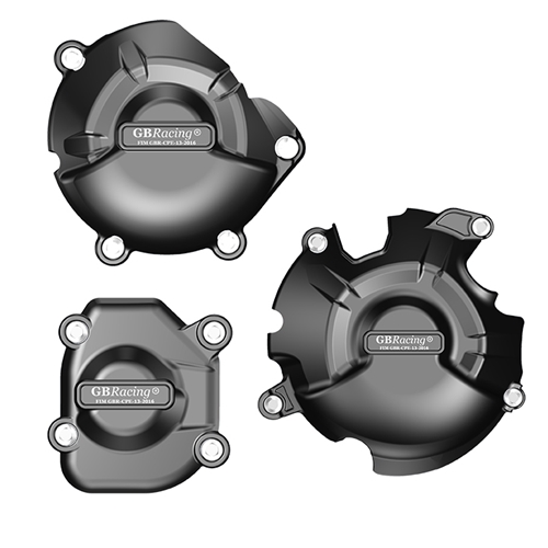 GB Racing Engine Cover Set Kawasaki Z800 2013-2016 Secondary Engine Covers Fits Over Standard Engine Covers 3 Piece Kit