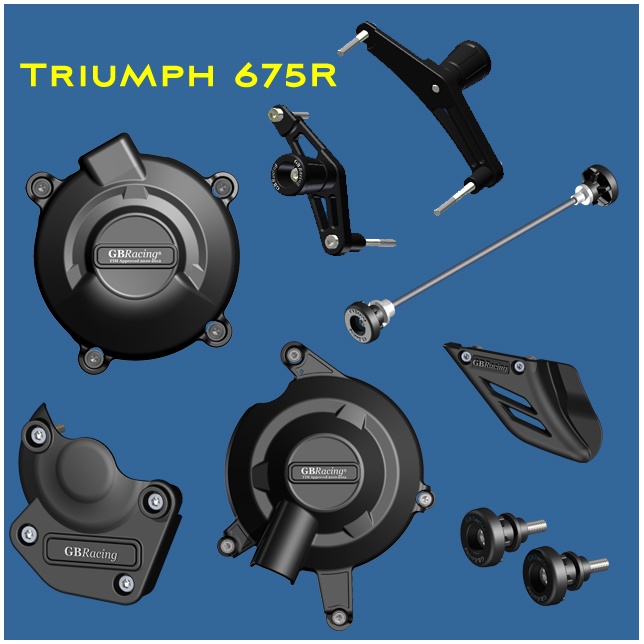 GB Racing Protection Bundle Triumph Daytona 675R Street Triple 675R 2011 2012 High Impact Low Wear